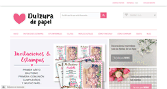 Desktop Screenshot of dulzuradepapel.com