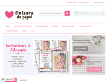 Tablet Screenshot of dulzuradepapel.com